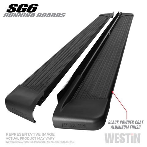 Westin SG6 Black Aluminum Running Boards 89.50 in - 27-64745