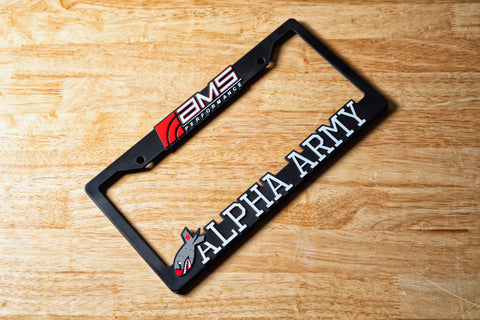 AMS Performance AMS / Alpha Army License Plate Frame - AMS.00.16.0002-1