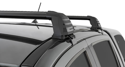 Rhino-Rack 11-20 Ford Ranger PX 4 Door Double Cab Vortex ROC25 Flush 2 Bar Roof Rack - Black - RV0321B