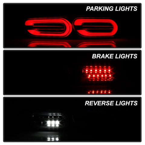 Spyder Chevy Camaro 16-18 Halogen LED Tail Lights Black ALT-YD-CCAM16HAL-SEQ-BK - 5087218