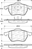 StopTech Street Brake Pads - 308.06870