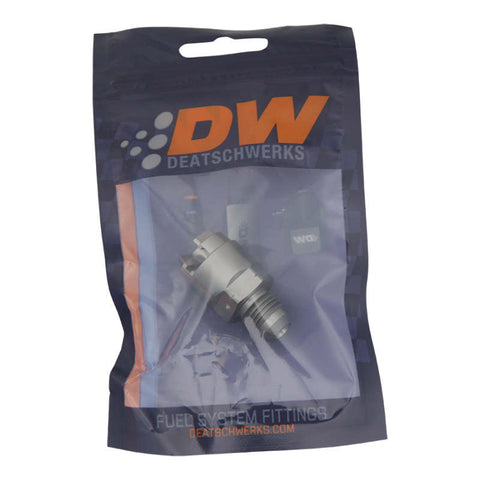 DeatschWerks 6AN Male Flare to 1/4in Female EFI Quick Connect Adapter - 6-02-0120