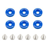 Mishimoto Large Fender Washer Kit (6pcs) - Blue - MMFW-LG-6BL