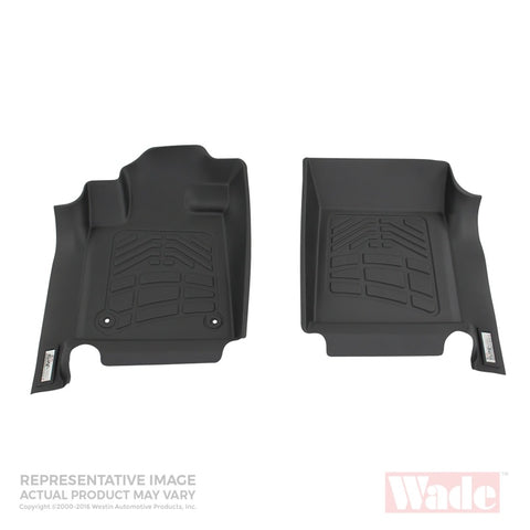 Westin 2005-2011 Toyota Tacoma Wade Sure-Fit Floor Liners Front - Black - 72-110032