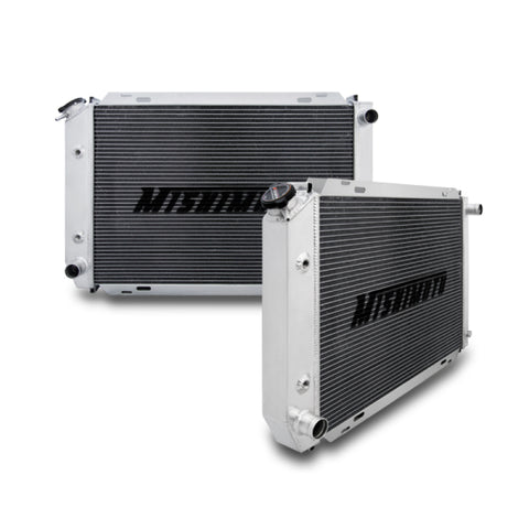 Mishimoto 79-93 Ford Mustang Dual Pass Manual Aluminum Radiator - MMRAD-MUS-79DP