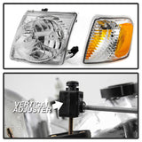 xTune 01-03 Ford Explorer Sport 4pc OEM Style Headlights w/Corners - Chrome (HD-JH-FEXP01-ST-C) - 9042621