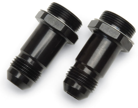 Russell Performance -8 AN Carb Adapter Fittings (2 pcs.) (Black) - 640213