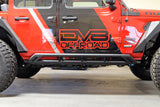 DV8 Offroad 2018+ Jeep Wrangler JL Tubular Rock Slider Step w/ Plated End Caps - SRJL-03