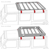 Go Rhino 6pc Rain Gutter Mounting Kit for SRM Rack - 5910011T