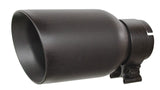 Go Rhino Exhaust Tip - Textured black - ID 2 1/2in x L 8in x OD 4in - GRT21248FB