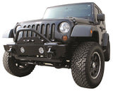 Rampage 2007-2018 Jeep Wrangler(JK) Recovery Bumper Stubby Front - Black - 88509