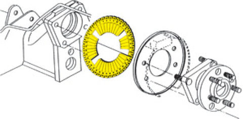 SPC Performance EZ Shim Dual Angle Camber/Toe Shim (Yellow) - 75600