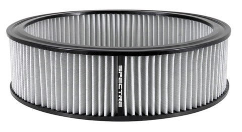 Spectre Round Air Filter 14in. x 4in. - White - HPR0138W