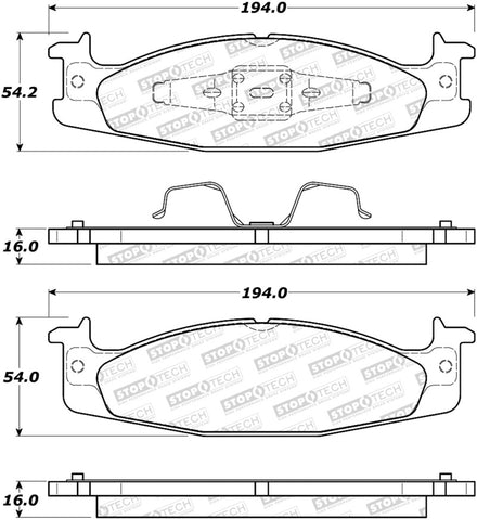 StopTech Street Brake Pads - 308.06320