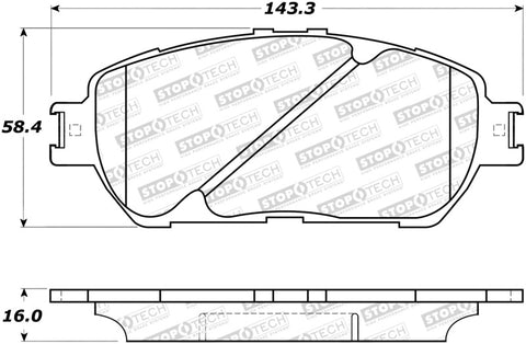 StopTech Street Brake Pads - 308.09062