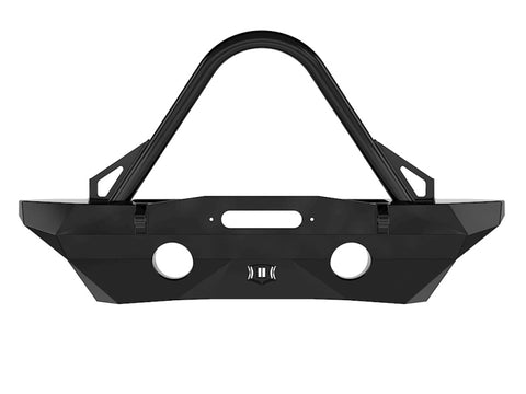 ICON 07-18 Jeep Wrangler JK Pro Series Mid Width Front Recessed Winch Bumper w/Stinger/Tabs - 25233