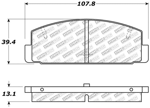 StopTech Street Select Brake Pads - Front/Rear - 305.03320