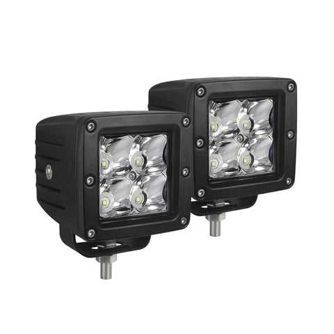 Westin Compact LED -4 5W Cree 3 inch x 3 inch (Set of 2) - Black - 09-12200A-PR