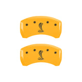 MGP 4 Caliper Covers Engraved Front & Rear Tiffany Snake Yellow finish black ch - 10201SSNKYL