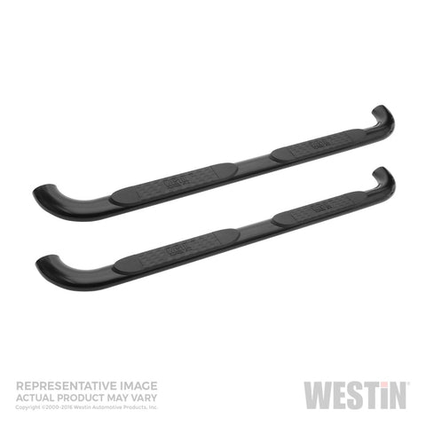 Westin 2016-2018 Nissan Titan XD Crew Cab Platinum 4 Oval Nerf Step Bars - Black - 21-4025