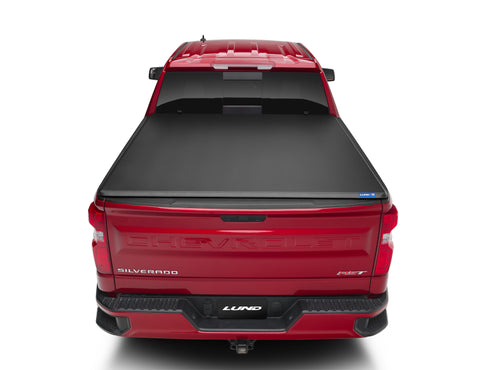 Lund 2023 Chevey Colorado 2023 GMC Canyon (5ft. Bed) Hard Fold Tonneau Cover Black - 969169