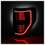 xTune 09-14 Ford F-150 Light Bar LED Tail Lights - Black (ALT-JH-FF15009-LBLED-BK) - 9042188