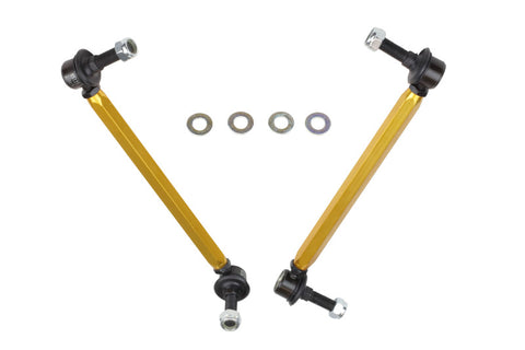 Whiteline 05+ Mustang Coupe 8cyl (Inc Shelby GT/ GT500) Front Swaybar Link Kit H/Duty Adj Steel Ball - KLC169