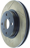 StopTech Power Slot 6/86-12/89 Toyota MR2 / 8/89-91 Corolla GTS Front Right SportStop Slotted Roto - 126.44047SR