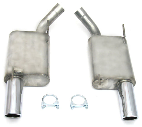 JBA 07-10 Ford Mustang GT/GT500 4.6L/5.4L 409SS Dual 3.5in Rear Exit Axle Back Exhaust - 40-2627