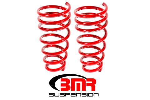 BMR 10-15 5th Gen Camaro V6 Rear Lowering Springs - Red - SP054R