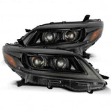 AlphaRex 11-21 Toyota Sienna LUXX LED Proj Headlights Plank Style Alpha Black w/Seq Signal/DRL - 880765