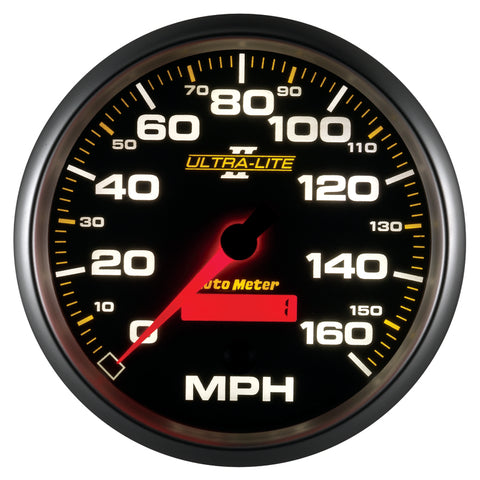 Autometer Ultra-Lite II 5 Inch 160 MPH FSE Programmable Speedometer - 4989