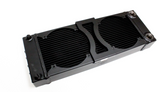 Rywire Tucked Flipable 24x9 (Small) Radiator (Matte Black Finish) - RY-RADIATOR-CUSTOM-BLK