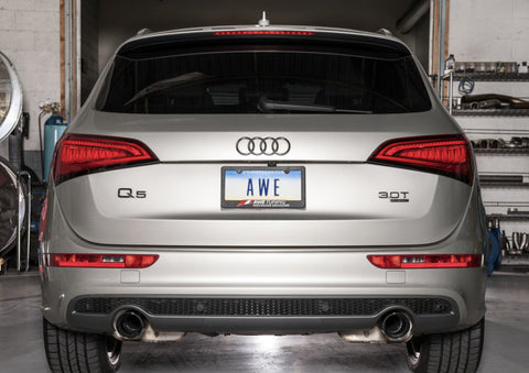 AWE Tuning Audi 8R Q5 3.0T Touring Edition Exhaust Dual Outlet Diamond Black Tips - 3015-33054