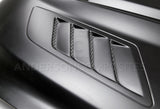 Anderson Composites 15-16 Ford Mustang (Excl. GT350/GT350R) Ram Air Fiberglass Hood - AC-HD15FDMU-AB-GF