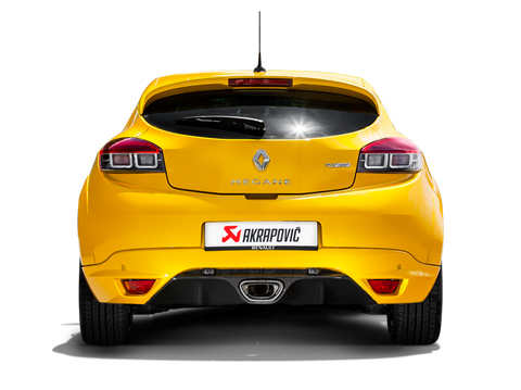 Akrapovic 10-16 Renault Megane Coupe RS Evolution Line Cat Back (Titanium) w/ Carbon Tips - S-RE/T/1