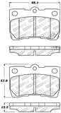 StopTech Performance 06 Lexus GS300/430 / 07-08 GS350 / 06-08 IS250/350 Rear Brake Pads - 309.11130