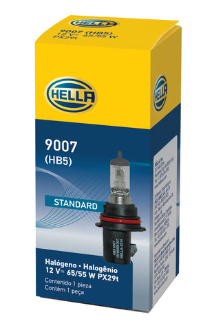 Hella 9007 HB5 12V 65/55W Halogen Bulb PX29t - 9007