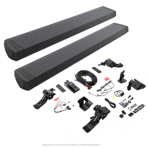 Go Rhino 18-23 Jeep Wrangler 4dr E-BOARD E1 Electric Running Board Kit (Drilling Req.) - Tex. Blk - 20450674PC