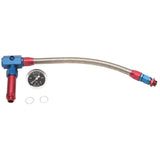 Russell Performance -6 AN to 3/8in Female NPT ProFlex Demon Carb Dual Inlet Carb Kit (Red/Blue) - 641260