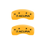 MGP 4 Caliper Covers Engraved Front & Rear Acura Yellow Finish Black Char 1999 Acura RL - 39015SACUYL