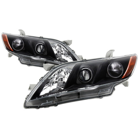 xTune 07-09 Toyota Camry Halogen OEM Headlights - Black (HD-JH-TCAM08-AM-BK) - 9943225