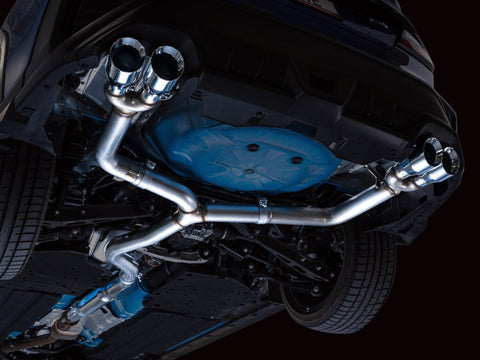 AWE Tuning 2022+ VB Subaru WRX Track Edition Exhaust - Chrome Silver Tips - 3020-42979