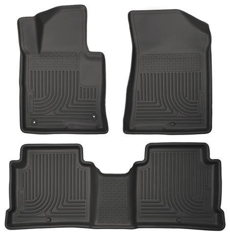 Husky Liners 2015 Hyundai Sonata Weatherbeater Black Front & 2nd Seat Floor Liners - 99631