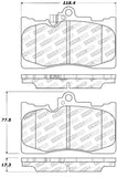 StopTech Performance 06 Lexus GS300/430 / 07-08 GS350 / 06-08 IS350 Front Brake Pads - 309.11180