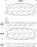 StopTech Street Touring 01-05 Miata w/ Sport Suspension Rear Brake Pads D891 - 308.08910