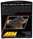 AEM Dryflow Conical Air Filter 6in Base OD x 3.5in Flange ID x 5.25in Height - 21-204BF