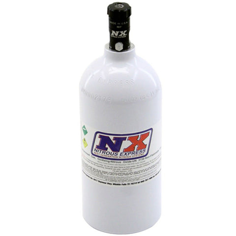 Nitrous Express 2.5lb Bottle w/Motorcycle Valve (4.38 Dia x 12.37 Tall) - 11025