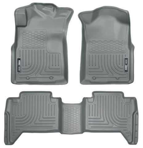 Husky Liners 05-13 Toyota Tacoma WeatherBeater Combo Grey Floor Liners - 98952