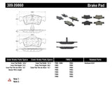 StopTech Performance Mercedes Benz Rear Brake Pads - 309.09860